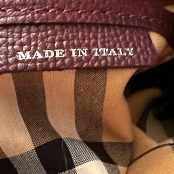 💕HP 💕SOLD ON ANOTHER PLATFORM NWT Burberry Mahogany Red Leather/Vintage Check - Picture 7 of 13